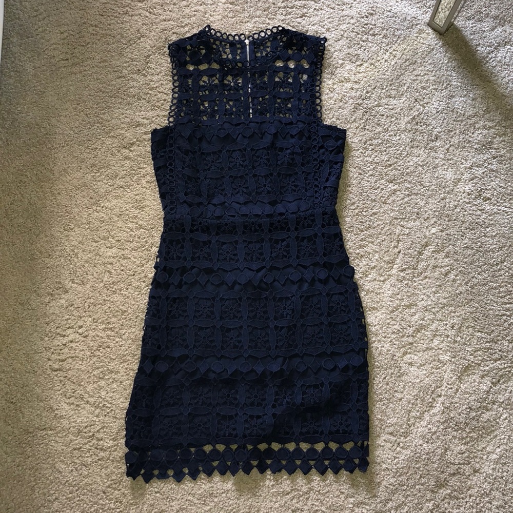 Navy blue lace dress!